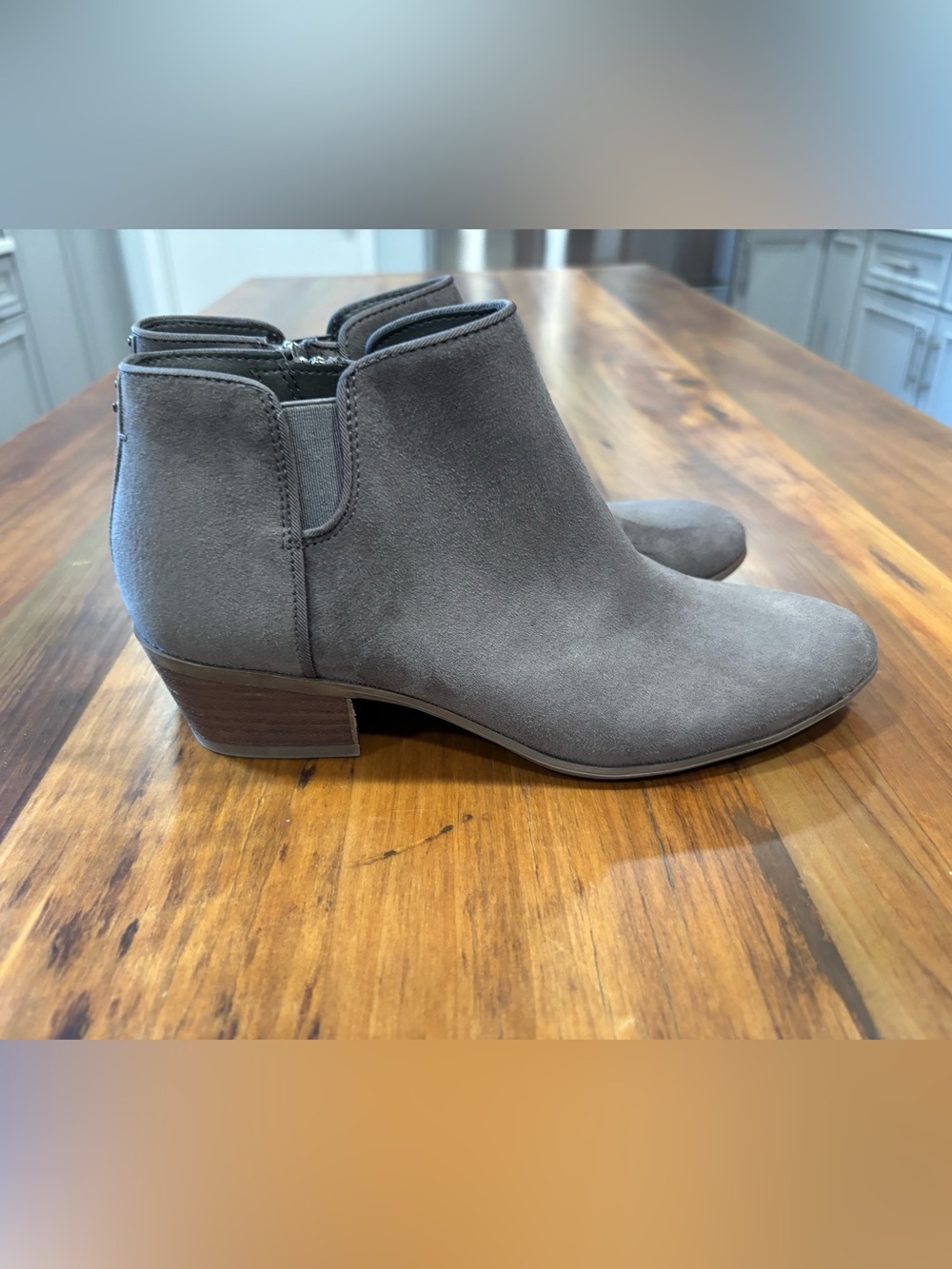 Sam Edelman Circus Grey Suede Booties 6.5